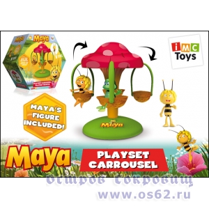  Игровой набор 200227 Карусель с фигуркой, в коробке ТМ Пчелка Майя