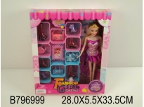  Кукла JX900-78 с гардеробом и аксессуарами в коробке 28*5,5*33,5см