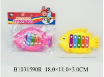  Металлофон 8989C3 Рыбка, в пакете, 18,0*11,0*3,0см