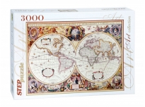  Пазл 3000эл Историческая карта мира 85002 STEPPUZZLE