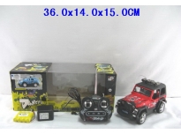  Машина радиоуправляемая  23815D Джип с зарядным устройством,со светом, МР3, в коробке 36*14*15см