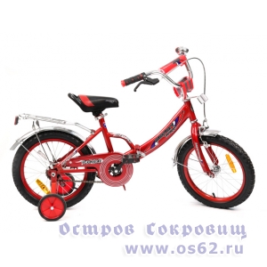  Велосипед 16 Safari proff GT5717 2-х колесный, складной, пер./зад. тормоз, багажник