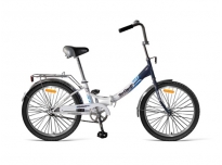 Велосипед 20 2077 ВМЗС Топ Гир 12,6д.Compact 50 1ск.бел/сереб.,обода AL складной