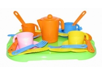  Набор детской посуды "Анюта" с подносом на 4 персоны