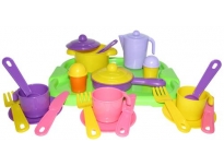  Набор детской посуды "Настенька" с подносом на 3 персоны