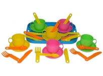  Набор детской посуды "Минутка" с подносом на 6 персон