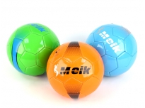  Мяч футбол М01-1584 оранжевый, голубой, зеленый, (ТПУ), 2 слоя 400г MK